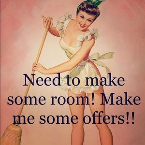 Make me reasonable offers if you are interested in my items!